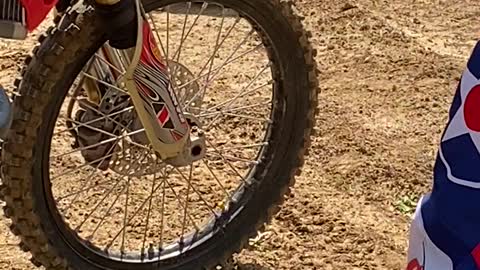 Removing a Snake from a Dirt Bike