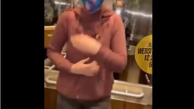 Covidiot Lady Freaks Out Throws Tantrum In Elevator Over A Mask Out Of Place