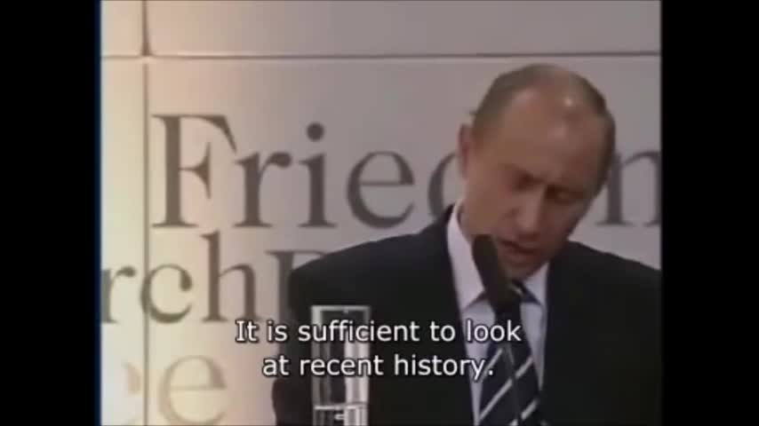 Putin at Munich Security Conference - Feb 2007