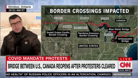 CNN is worried protesters will return to Ambassador Bridge