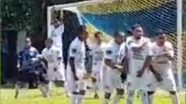 A funny player on the field