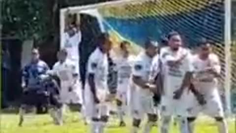 A funny player on the field