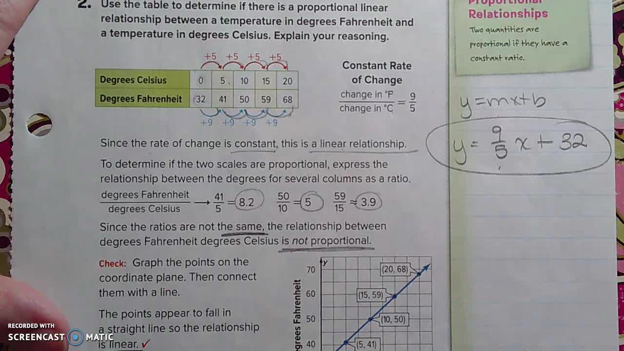 Gr 8 - Ch 3 - Lesson 1 - Constant Rate of Change