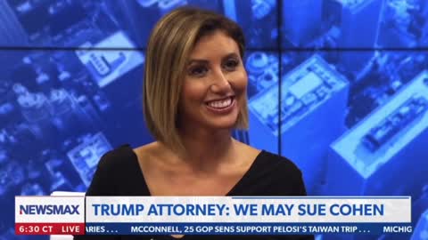 President Trump’s attorney, Alina Habba, announces a potential lawsuit against Michael Cohen.