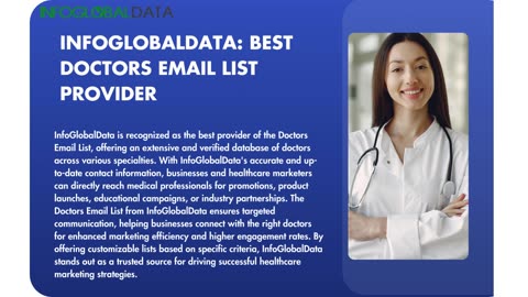 Attain Exceptional Success in the Competitive Medical Field with Our Targeted Doctors Email List