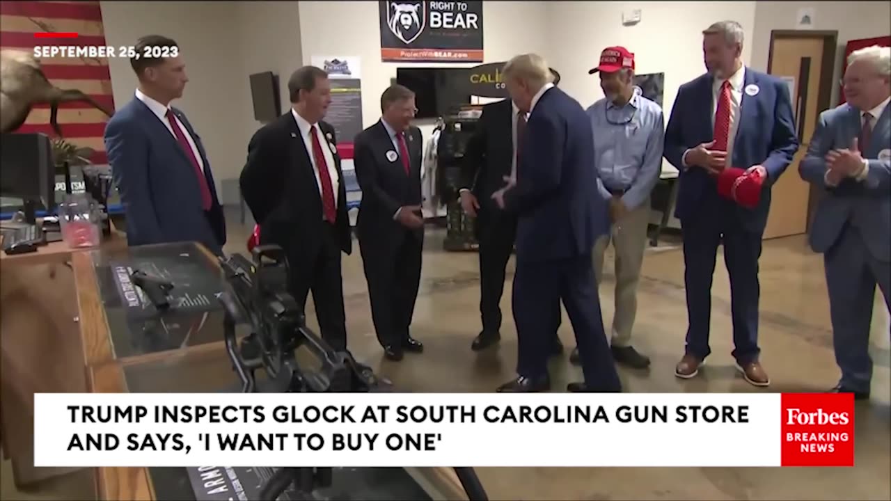 VIRAL MOMENT: Trump Tells South Carolina Gun Store Owner 'I Want To Buy' Glock