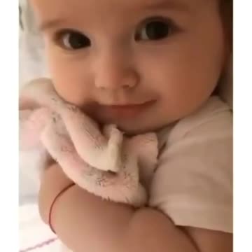 Cute and killer smile of cute baby