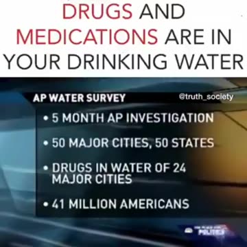 Drugs in tap water