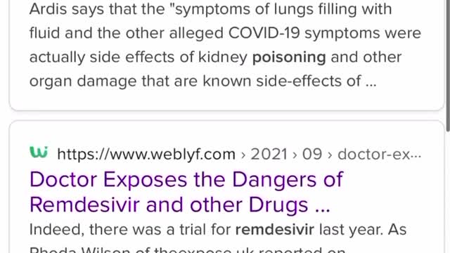 The Dangers of Remdesivir Poison