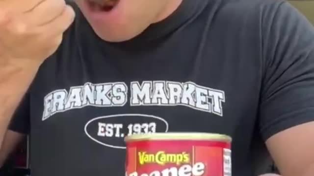 I wanted to vomit when he was eating, but I couldn't laugh when he ran!