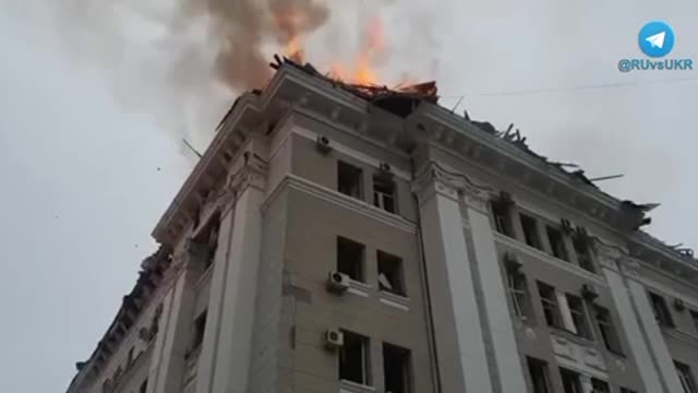 TẠI KHARKIV, VỤ NỔ MẠNH GẦN CÁC TÒA NHÀ CỦA DỊCH VỤ AN NINH QUỐC GIA VÀ CẢNH SÁT QUỐC GIA.