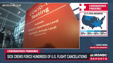 Airlines Cancel Thousands Of Flights Due To Covid Omicron Variant Surge