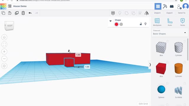 Create House in Tinkercad