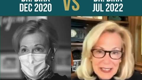 Dr. Birx Then (Dec. 2020) & Now (July 2022)👀