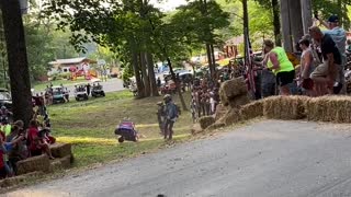 Toy Car Drivers Struggle to Steer Around Tight Corner