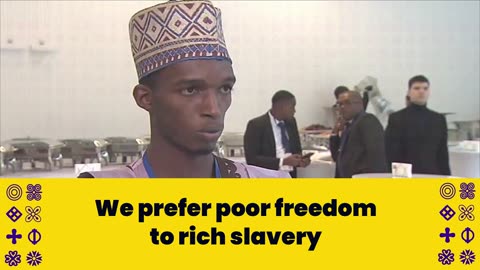 We prefer poor freedom to rich slavery