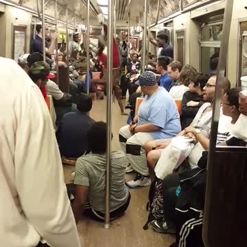 Man in red pants dancing on hands