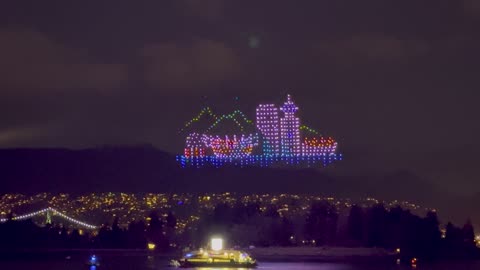 Grey Cup Drone Show Vancouver 2024