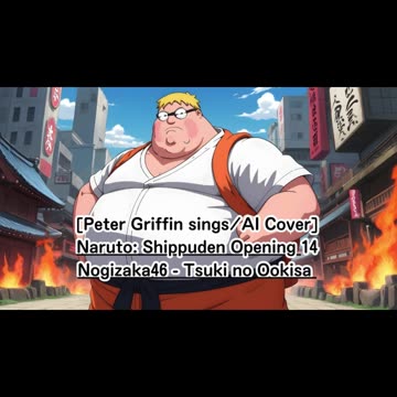 [Peter Griffin sings/AI Cover] Naruto: Shippuden Opening 14 | Nogizaka46 - Tsuki no Ookisa (月の大きさ)