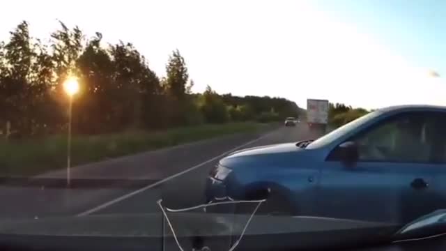 insane car crash