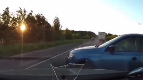 insane car crash