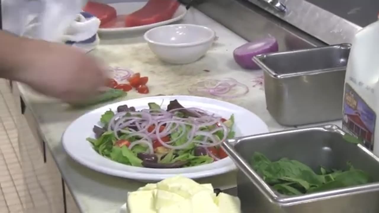 Chef Jesse Matz Prepares Chicken Roulade and Sicilian Salad wTuna Carpaccio & Red Wine Vinaigrette