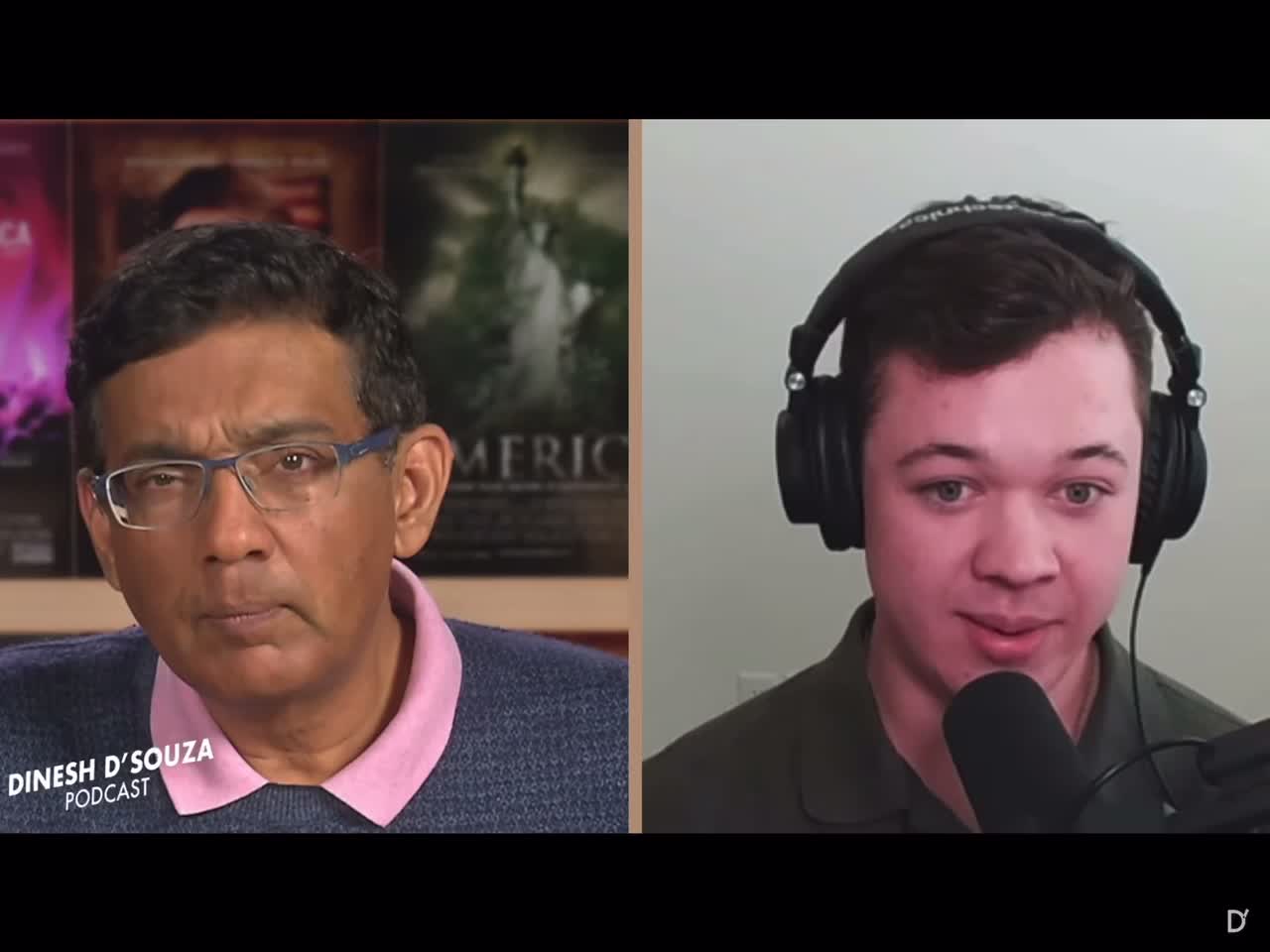 Dinesh D’Souza with Kyle Rittenhouse on his meeting with president Donald Trump