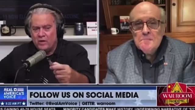 11/4/2022 WAR ROOM election 2020 Audit updates Rudy Guilliani