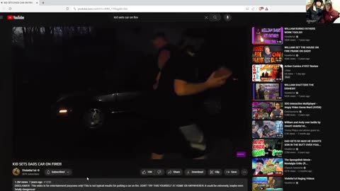 Kid Sets Dad's Car On Fire Reaction (w/Chooie & DizSmoke)