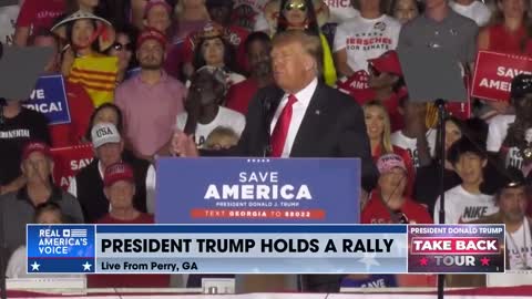 Highlights of President Trumps Perry Ga Rally