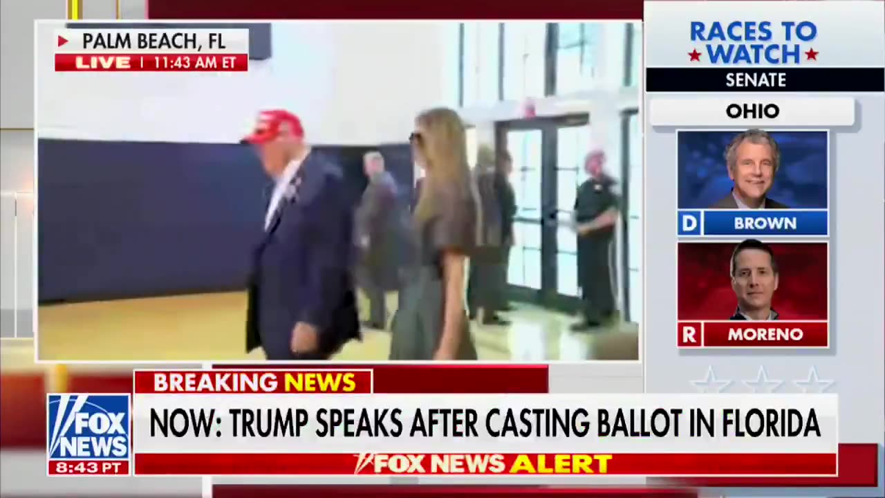 Donald Trump, Melania Trump cast their vote in Palm Beach, Florida