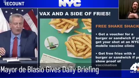 Get vaccinated and get fries and a hamburger