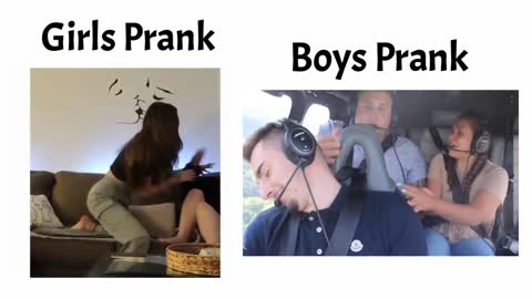 Girls vs Boys prank part1