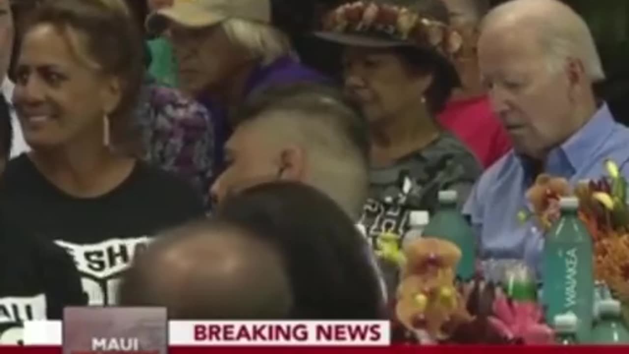 Biden Falls Asleep During Meeting With Maui Fire Victims