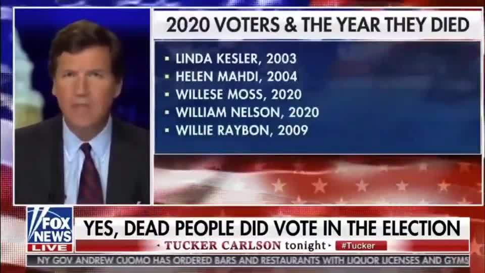 Election 2020 - The Dead Live On... Voting From The Grave