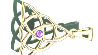 Gemstone Triquetra Pendant – A Radiant Christmas Gift