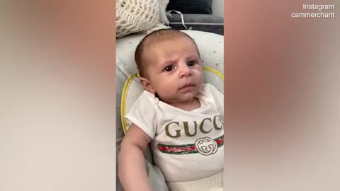 Married At First Sight's Cameron Merchant shares adorable video of his two-month-old son Oliver !