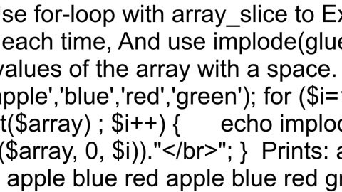 PHP array split into custom sentence