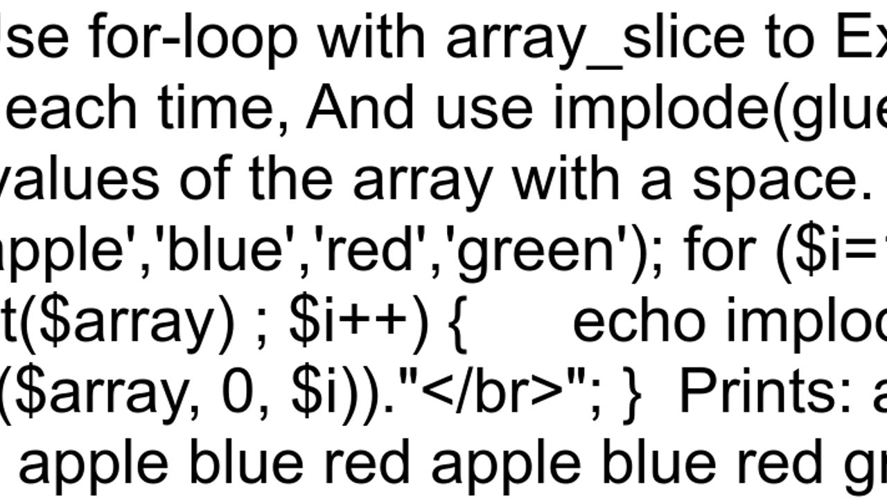 PHP array split into custom sentence