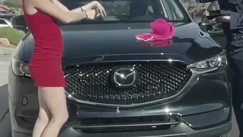 Lil did she knew the dashcam was on and also on recording so she’s f’d