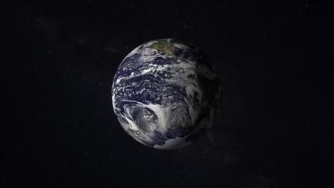 Earth Rotating in Space