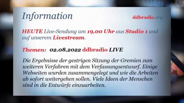 ddbradio – Sendung vom 02.08.2022