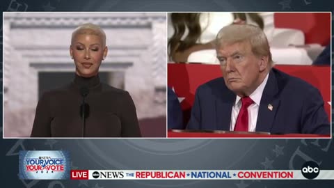 Amber Rose at RNC- 'The media has lied about Donald Trump' ABC News