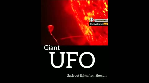 Giant UFO Sucking Lights From The Sun!!