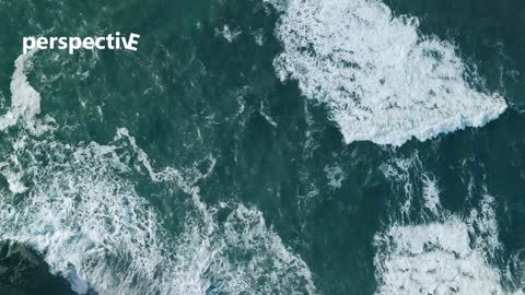 Bird's eye view of ocean waves