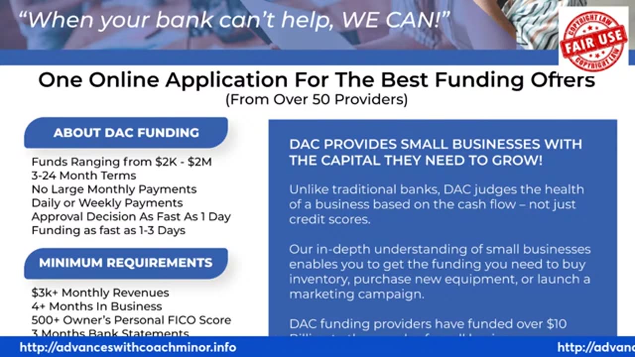 Do you business need funding today?