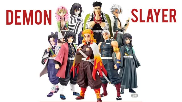 Demon Slayer kimetsu no yaiba Action Figure Toy Tanjiro zenitsu Nezuko Inosuke Akaza Rengoku Hashira