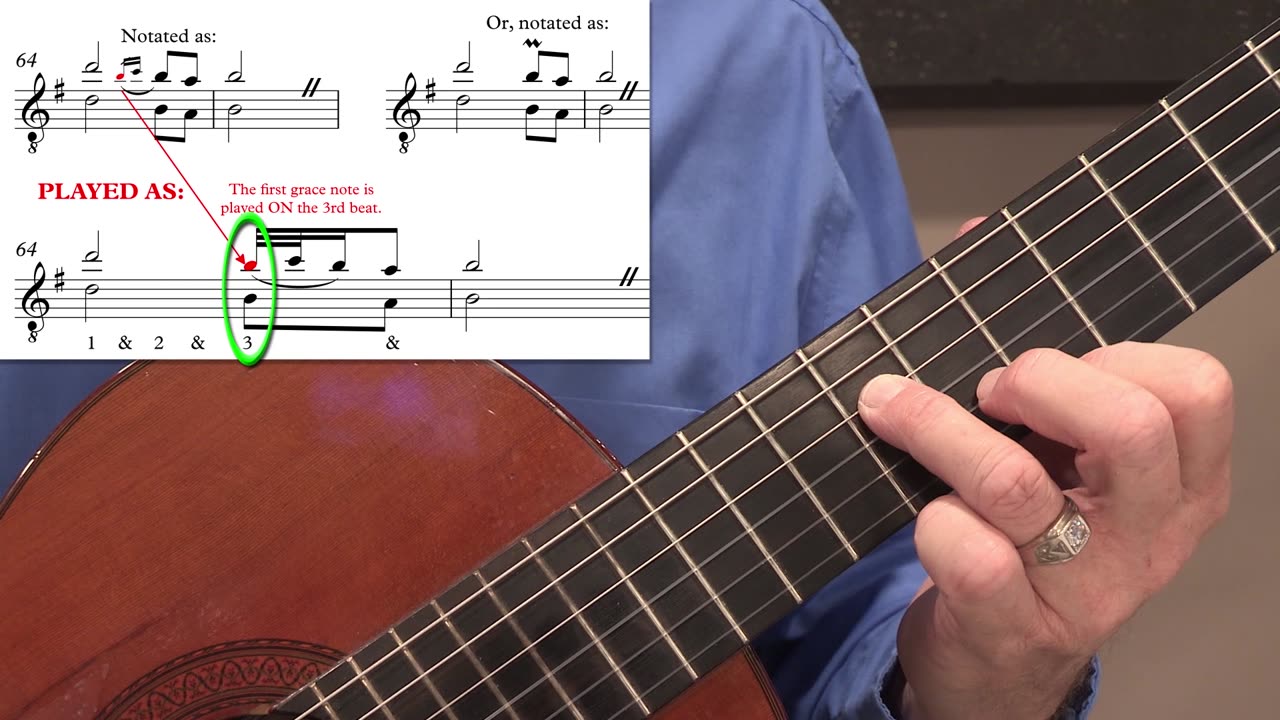 Technique Left-Hand, Part 2 (slow section). Video 1: m64, Ornament Options Overview, Version 1