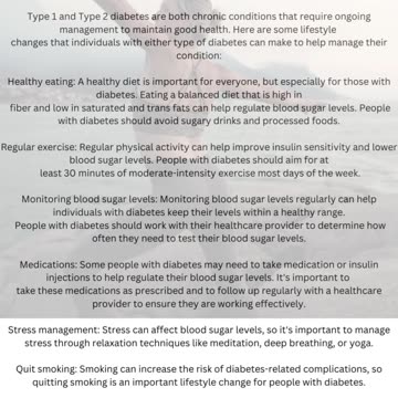 Diabetes Change Your Life Style