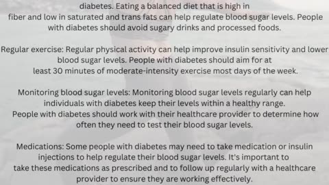 Diabetes Change Your Life Style